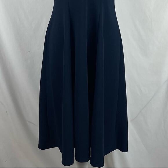 Tommy Hilfiger Women's Navy Neutral Academia Minimalist Midi Dress NWT Size 8 - Picture 4 of 13